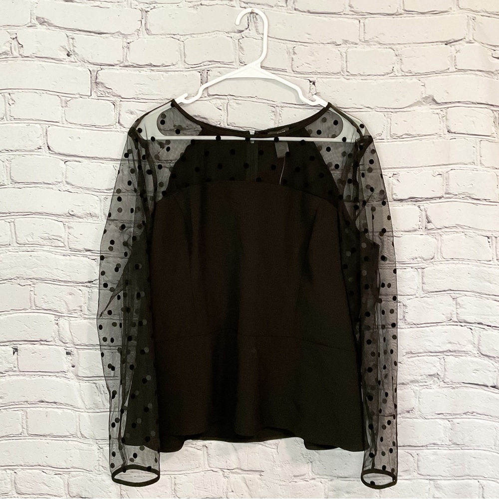 NWT Ann Taylor Chic Black Blouse